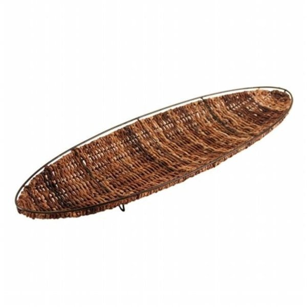 Cheungs CR-04-062M Natural Bacbac Rope Tray with Black Metal Frame; Medium, Cheungs, Mfr#: CR-04-062M